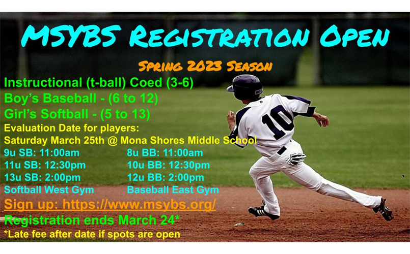 Registrations Open